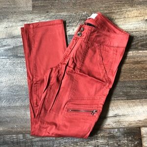 Orange Pants with Zippers